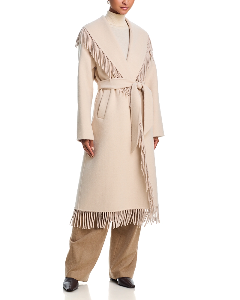 Generation Love Jenny Fringe Wool Blend Coat