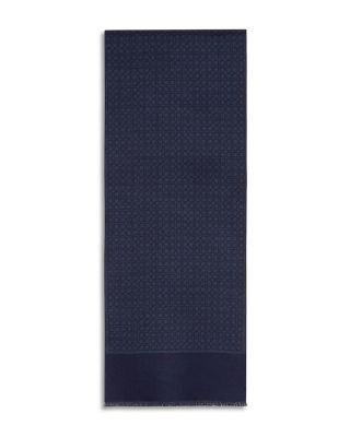 Ferragamo Gancini Logo Wool Scarf