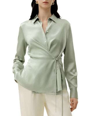 Lilysilk Women's Convertible Silk Charmeuse Shirt