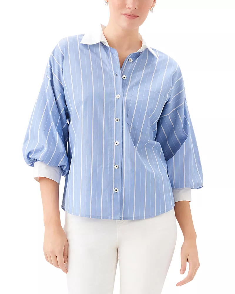 Karen Kane Lantern Sleeve Shirt