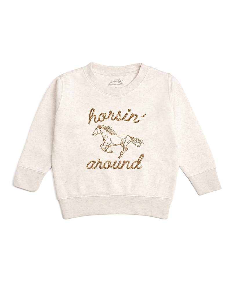 Sweet Wink Boys' Horsin' Around Western Sweatshirt - Little Kid, Big Kid