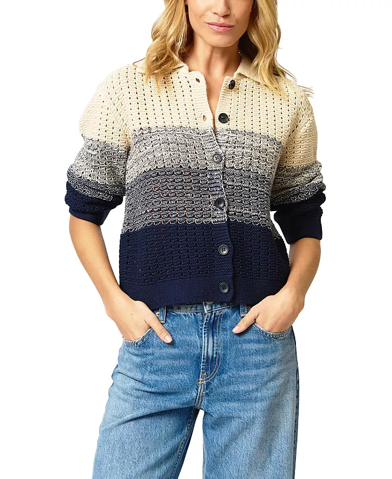 Central Park West Women's Jacy Gradient Crochet Cardigan