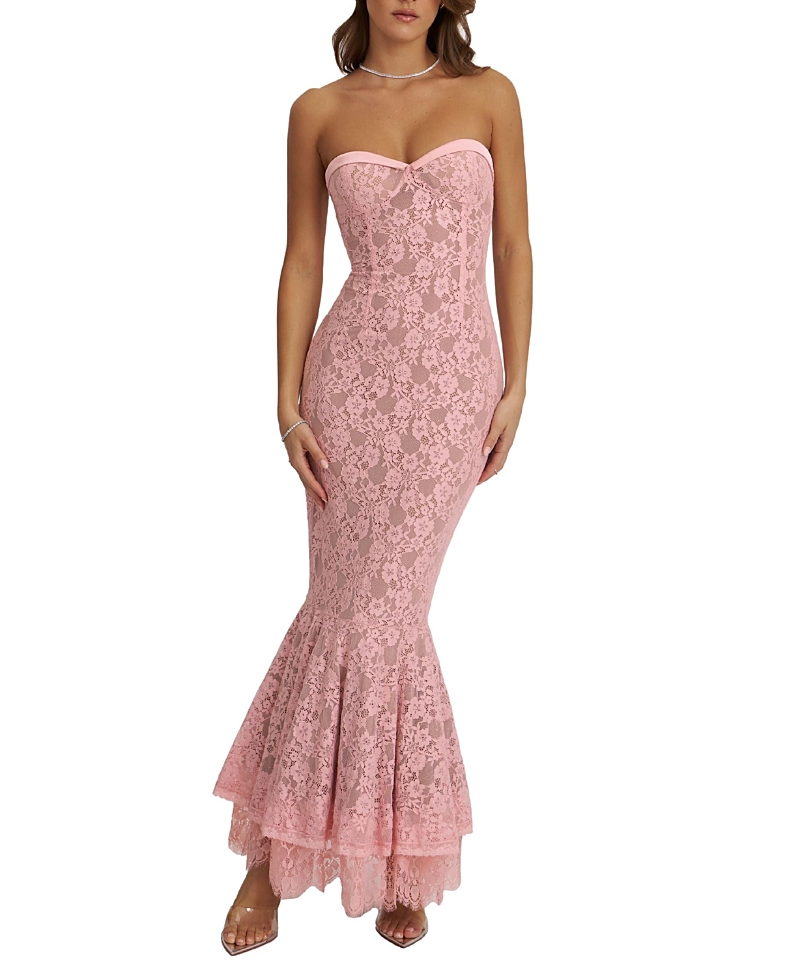 Miss Circle Rosalyn Lace Sweetheart Maxi Mermaid Dress