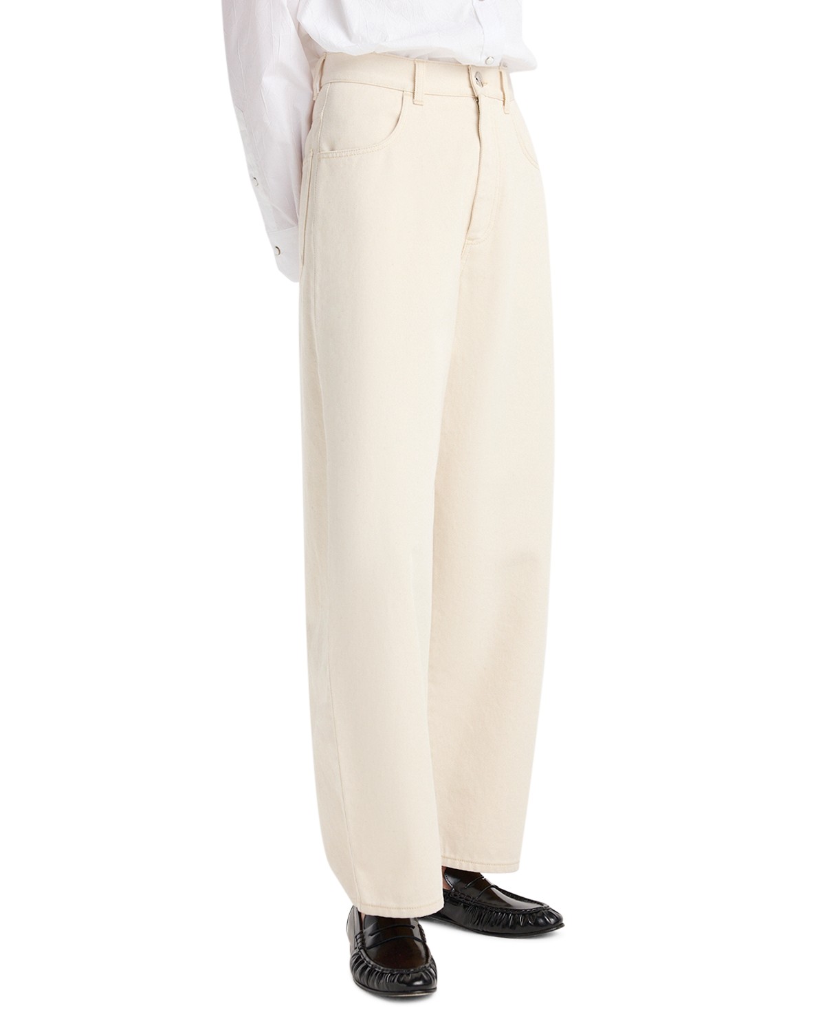 Berber Barrel Leg Jeans in Ecru