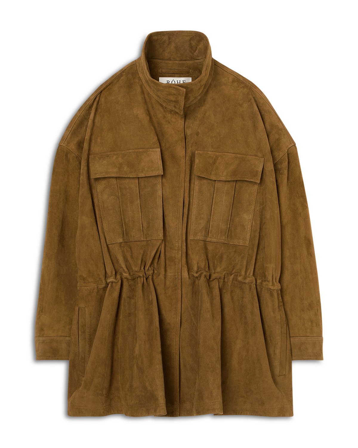 Sculptural Suede Jacket