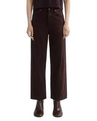 Ren High Rise Ankle Wide Leg Jeans in Sloe Berry