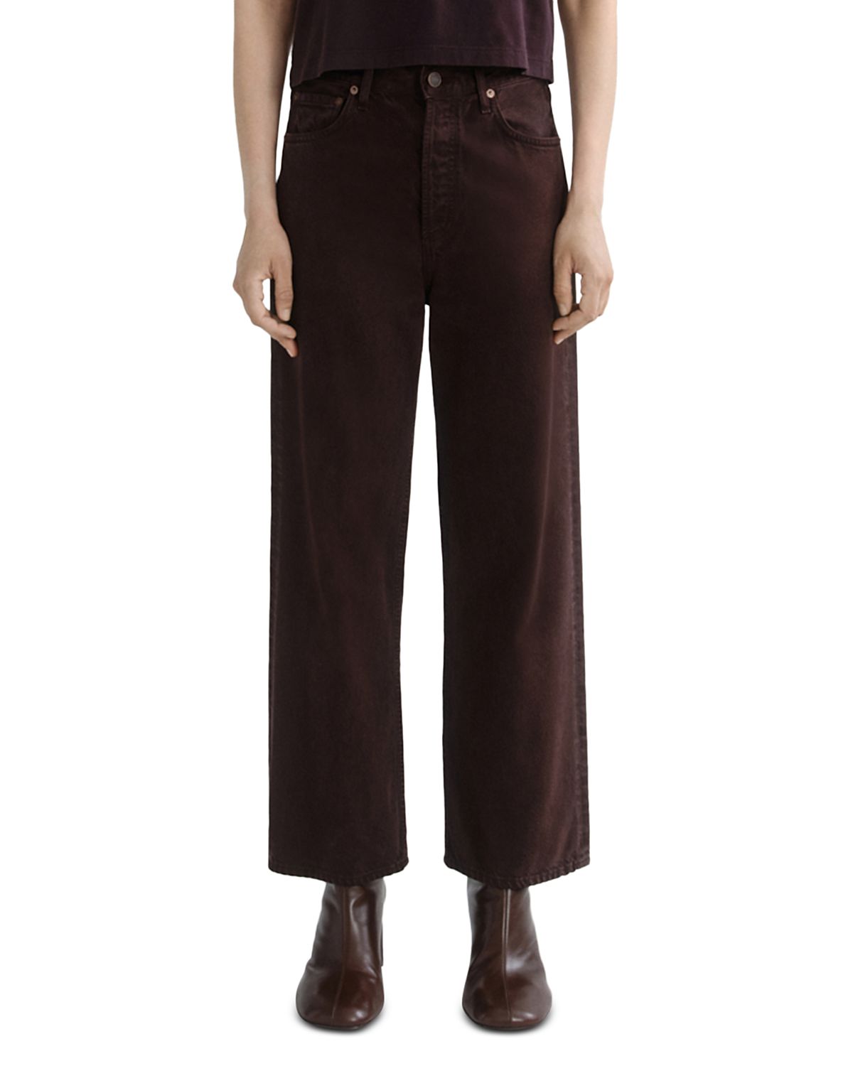 Agolde Ren High Rise Ankle Wide Leg Jeans