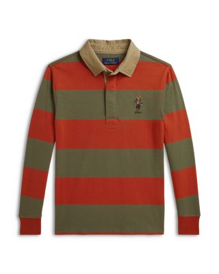 Boys' Polo Bear Cotton Rugby Shirt - Big Kid