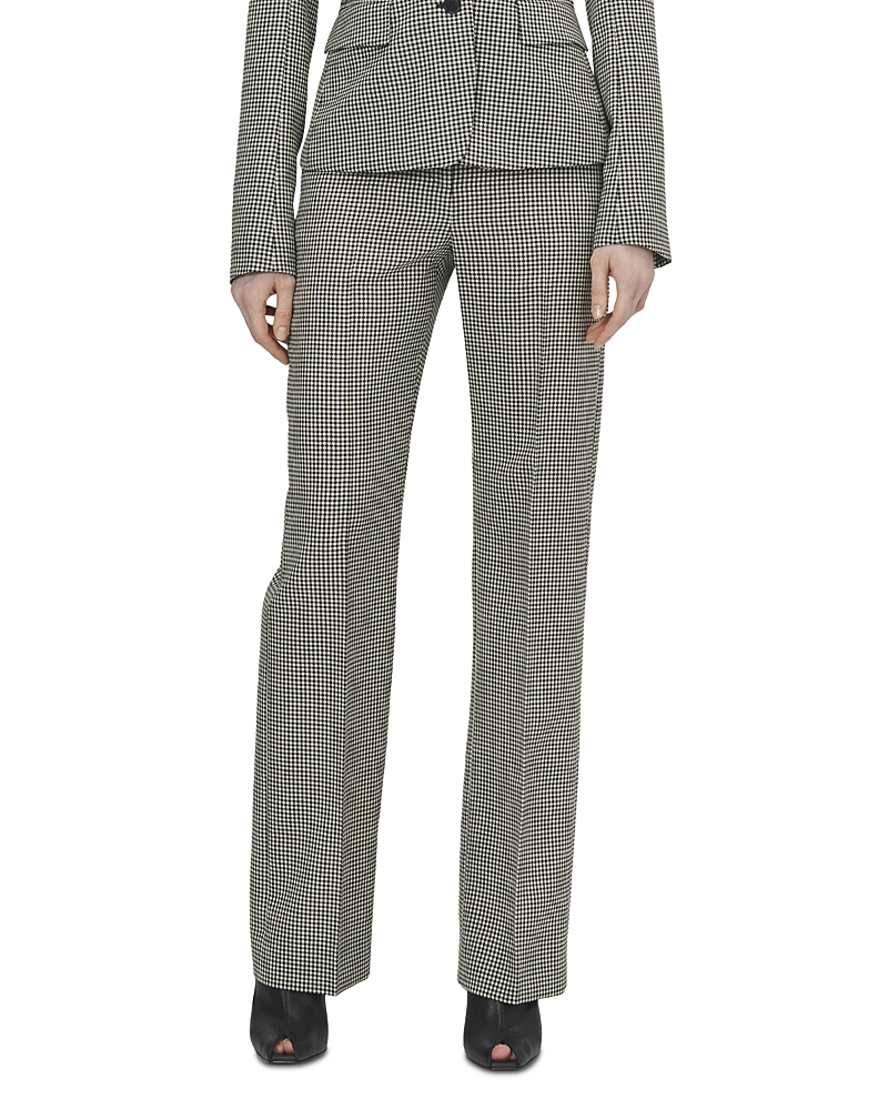 McQueen Gingham Wool Pants