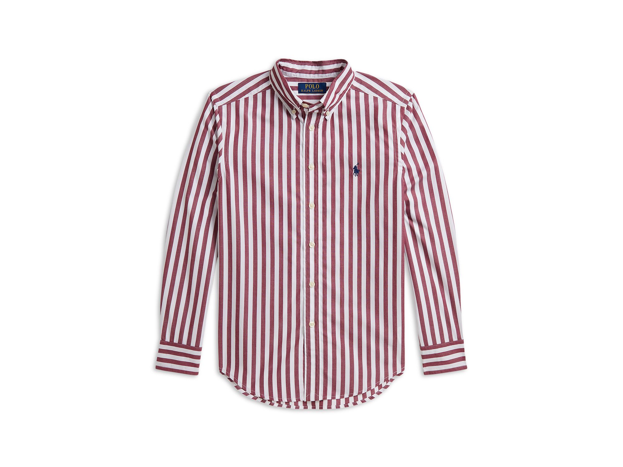 Boys' Striped Cotton Poplin Shirt - Big Kid — Image 3