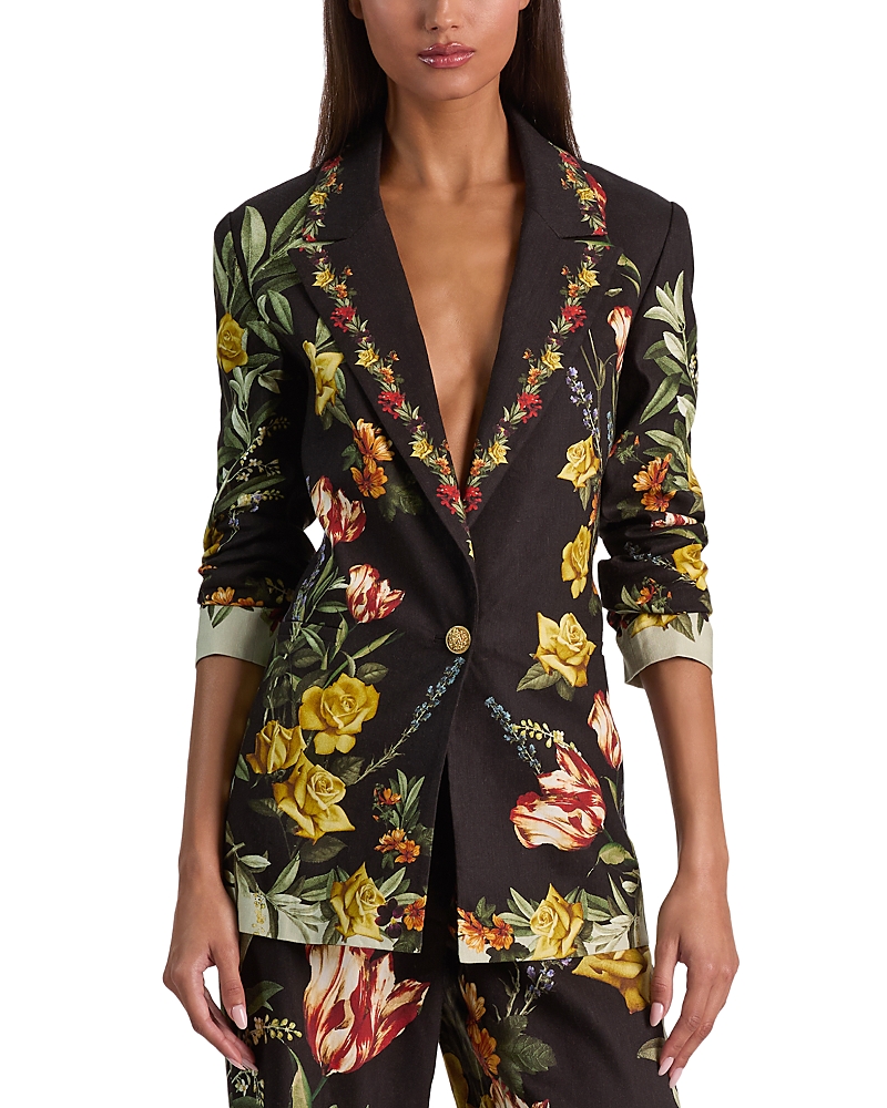 Alice and Olivia Denny Slim Notched Lapel Blazer