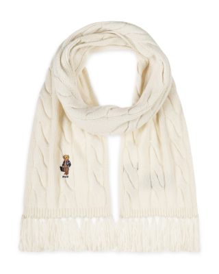 Bear Cable Knit Scarf