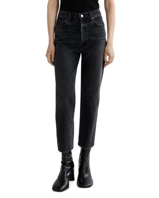 90s Pinch Waist High Rise Ankle Straight Jeans in Radius