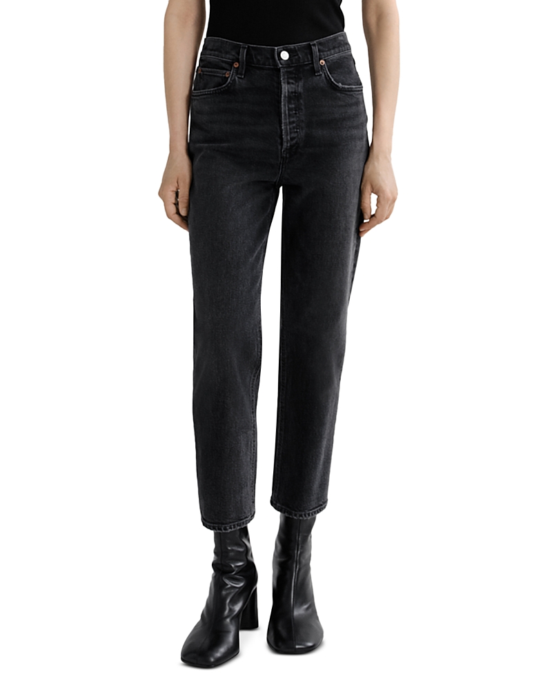 Agolde 90s Pinch Waist High Rise Ankle Straight Jeans in Radius