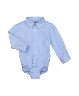 Boys' Chambray Button-Down Shirtzie - Baby