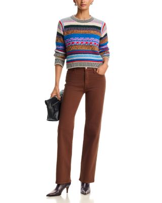The Kick It High Rise Straight Jeans in Bison - thumbnail 2