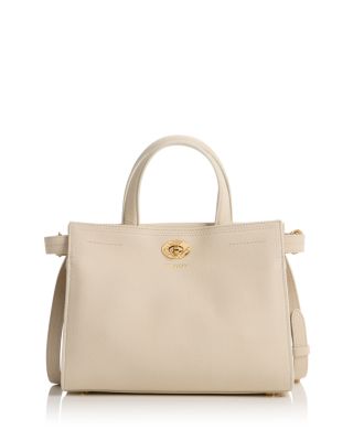 Mini Cotswolds Check Leather Tote
