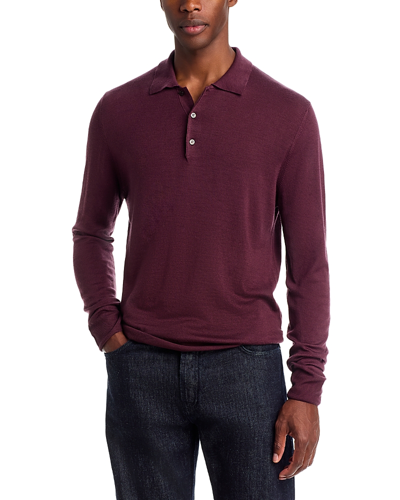 Canali Merino Knit Polo Sweater