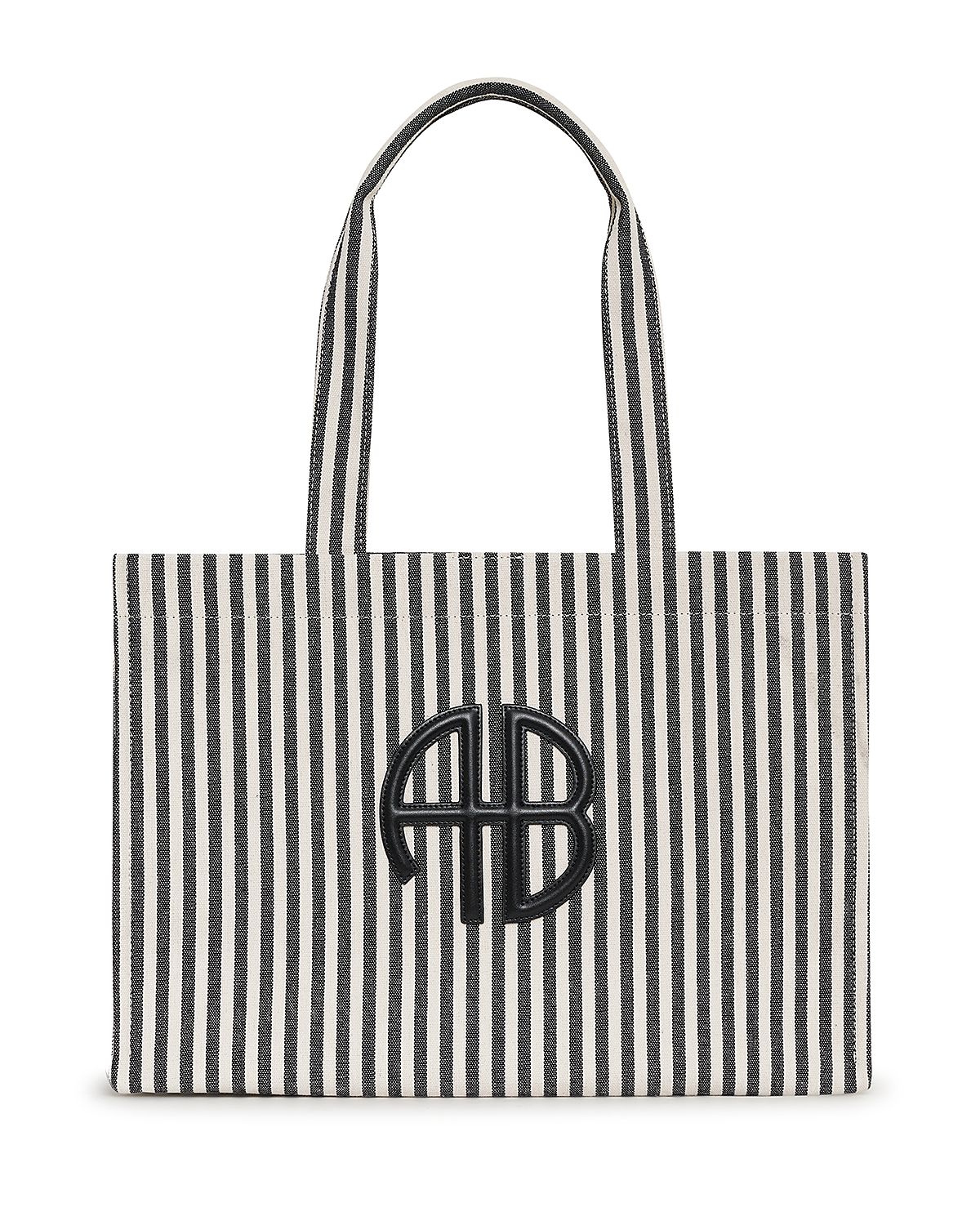 Anine Bing Lara Striped Canvas Tote