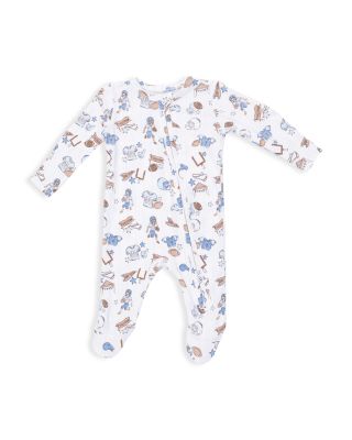 Boys' Football Nursery 2 Way Zipper Footie - Baby