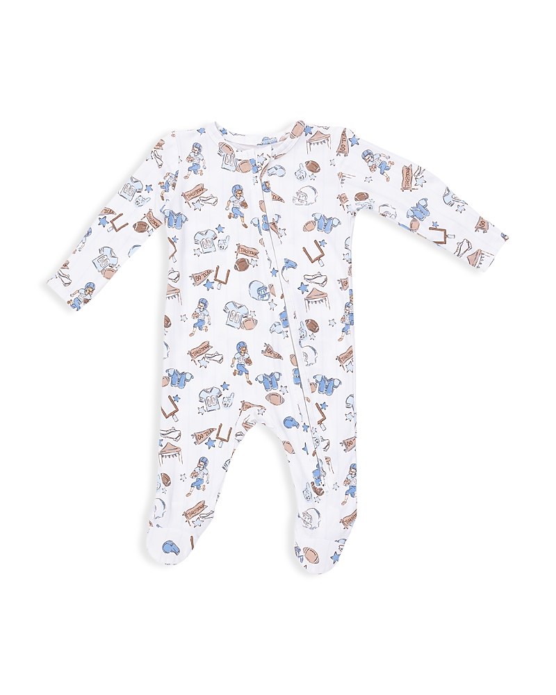 Angel Dear Boys' Football Nursery 2 Way Zipper Footie - Baby