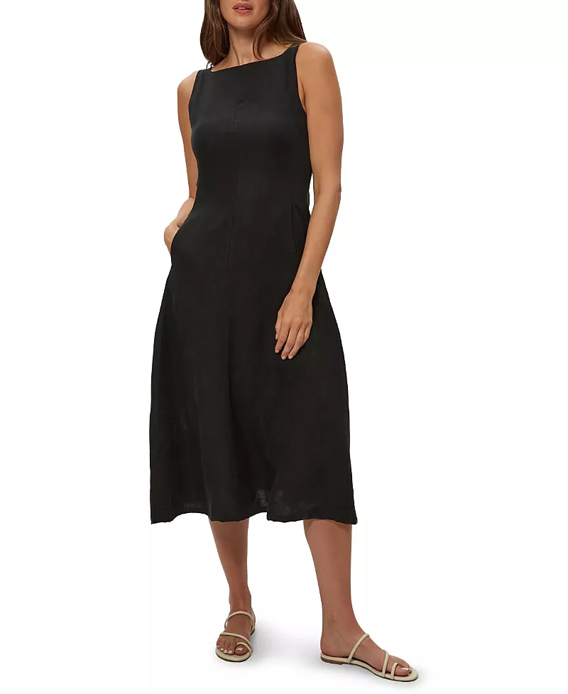 Michael Stars Palmira Linen Midi Dress