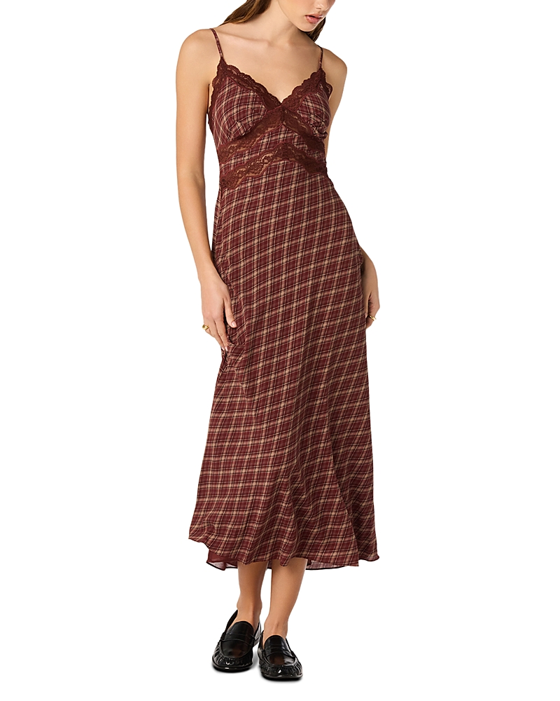 Astr the Label Carin Lace Trim Dress