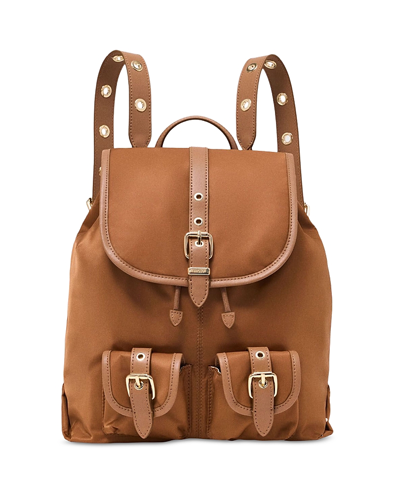 Maje Miss M Nylon & Leather Backpack