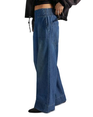 Breezy High Rise Denim Pull On Jeans in Dusk - thumbnail 3