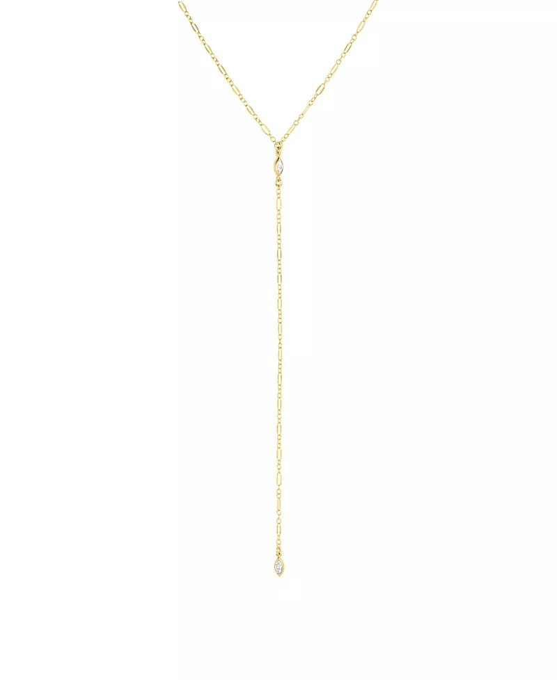 Set & Stones Ezra Marquise Lariat Necklace