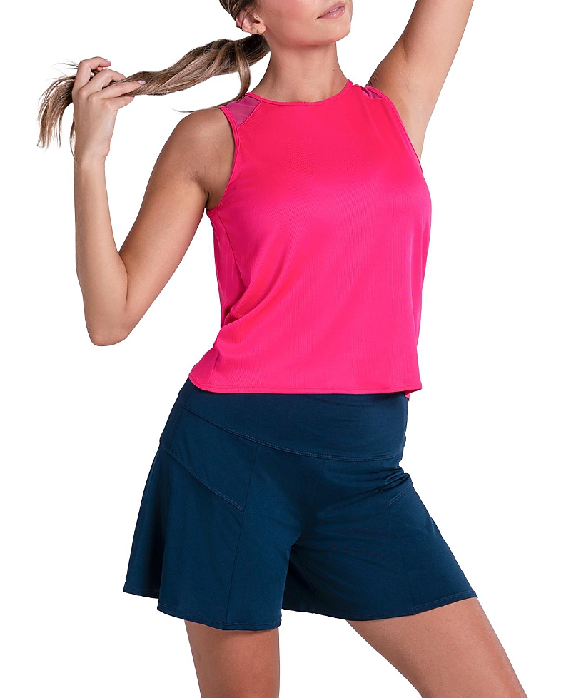 Lucky In Love Women's Twist Back Rib Tank