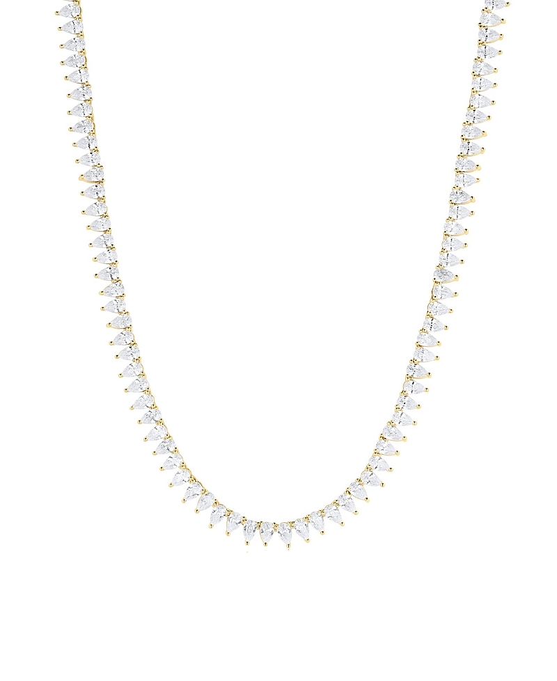 Set & Stones Teardrop Tennis Necklace