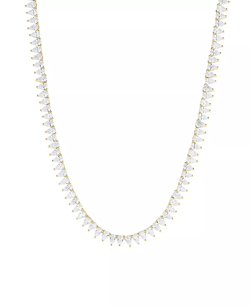 Set & Stones Teardrop Tennis Necklace