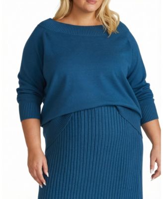 Women's Plus Noomi Cold Shoulder Sweater