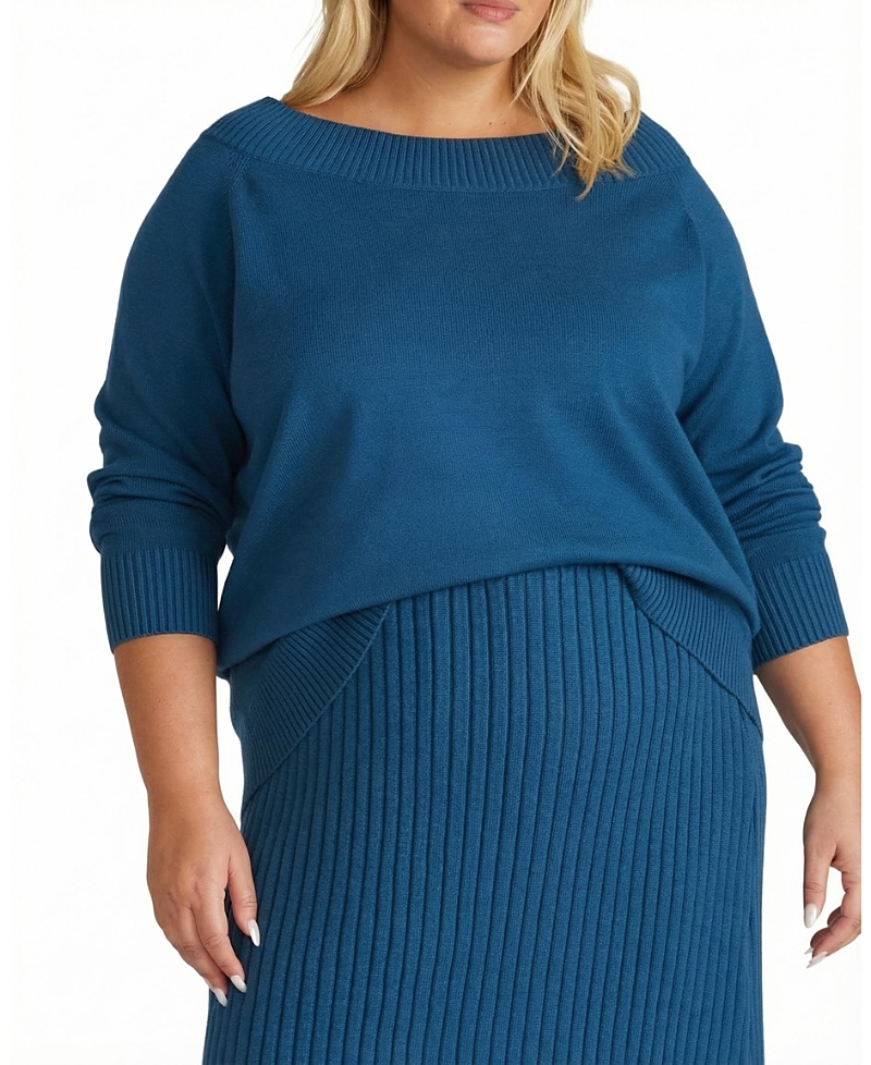 Universal Standard Women's Plus Noomi Cold Shoulder Sweater