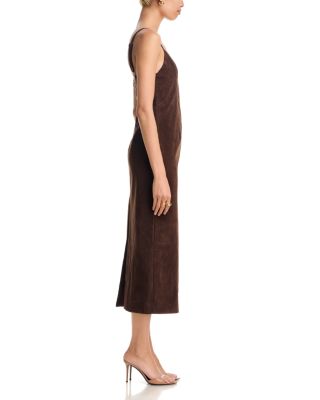 Estine Faux Suede Midi Dress - thumbnail 5