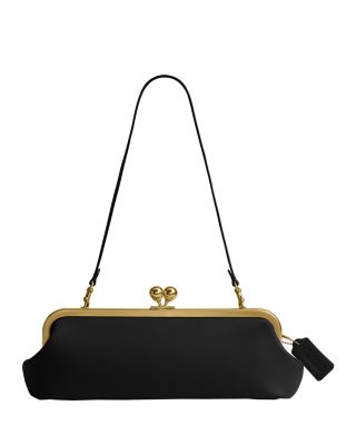 Kisslock 30 East/West Leather Frame Bag