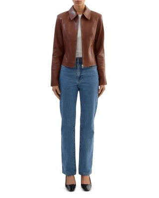 Oceana Fitted Leather Jacket - thumbnail 2