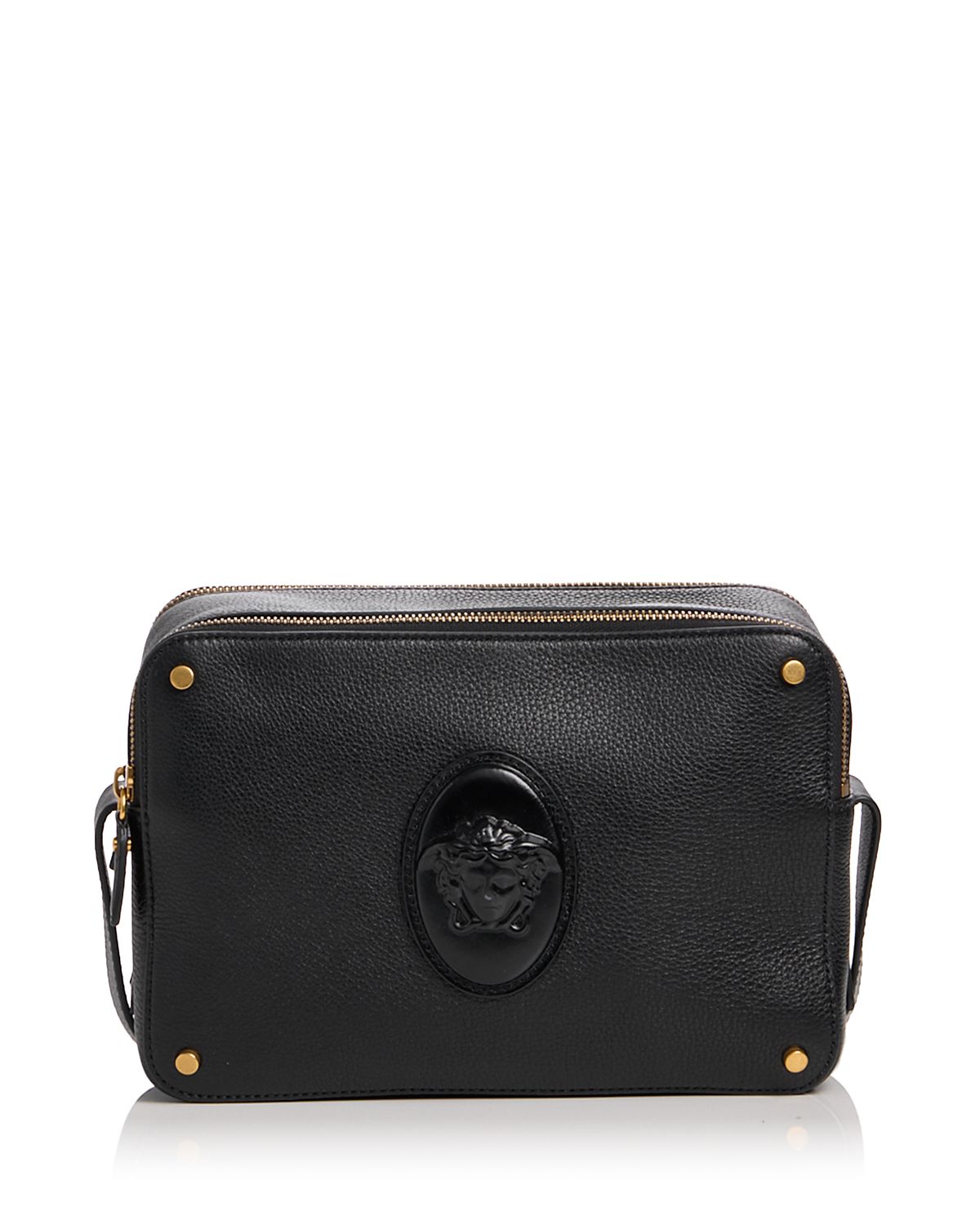 Versace Lou Medusa Leather Crossbody Bag