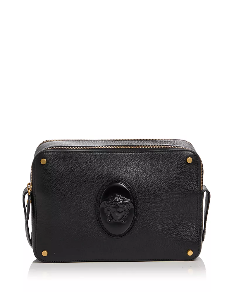 Versace Lou Medusa Leather Crossbody Bag