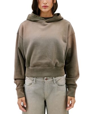 Cropped Ombr&eacute; Hoodie