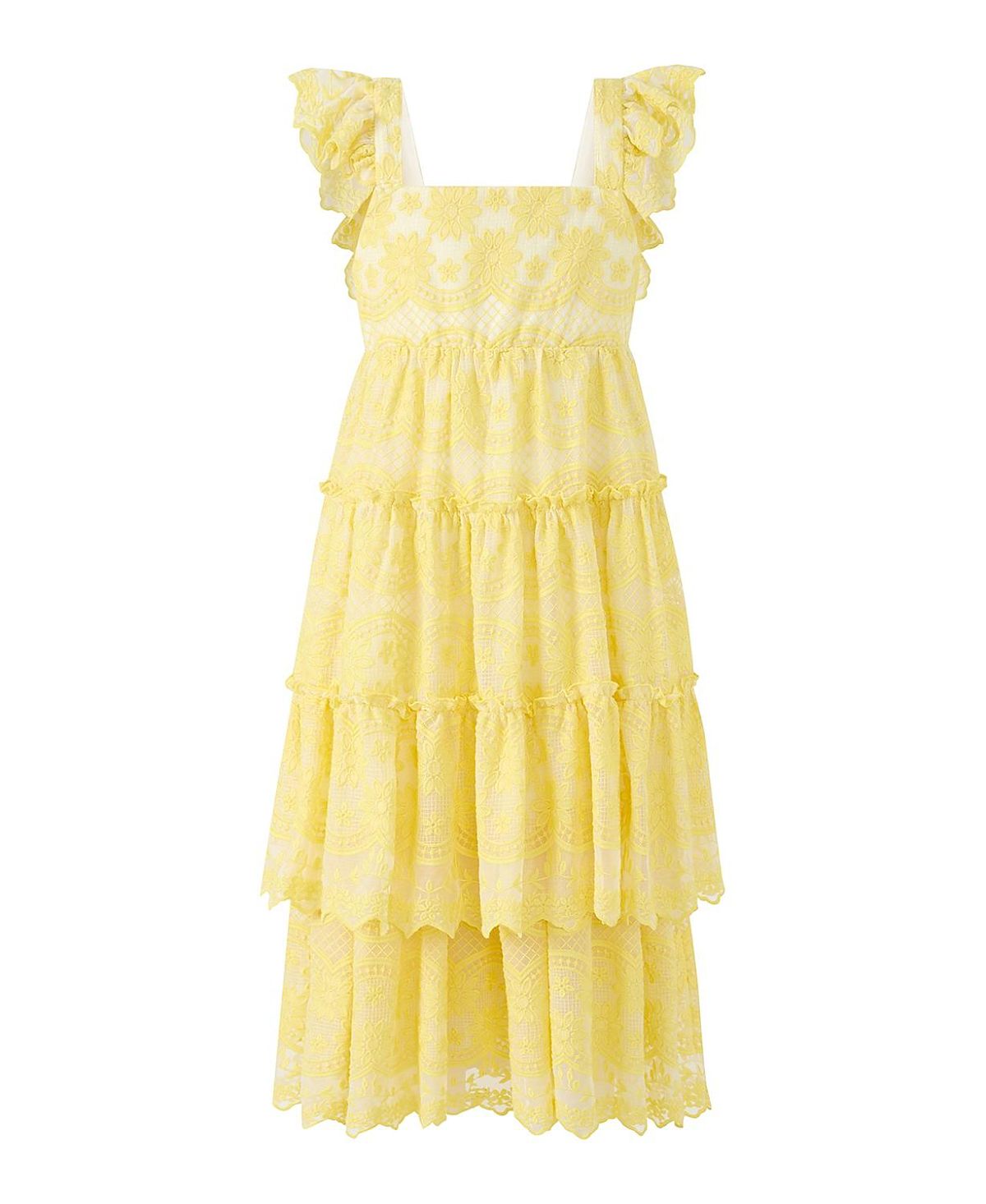 Marlo Kids Girls' Kaia Lace Embroidered Maxi Dress - Little Kid, Big Kid