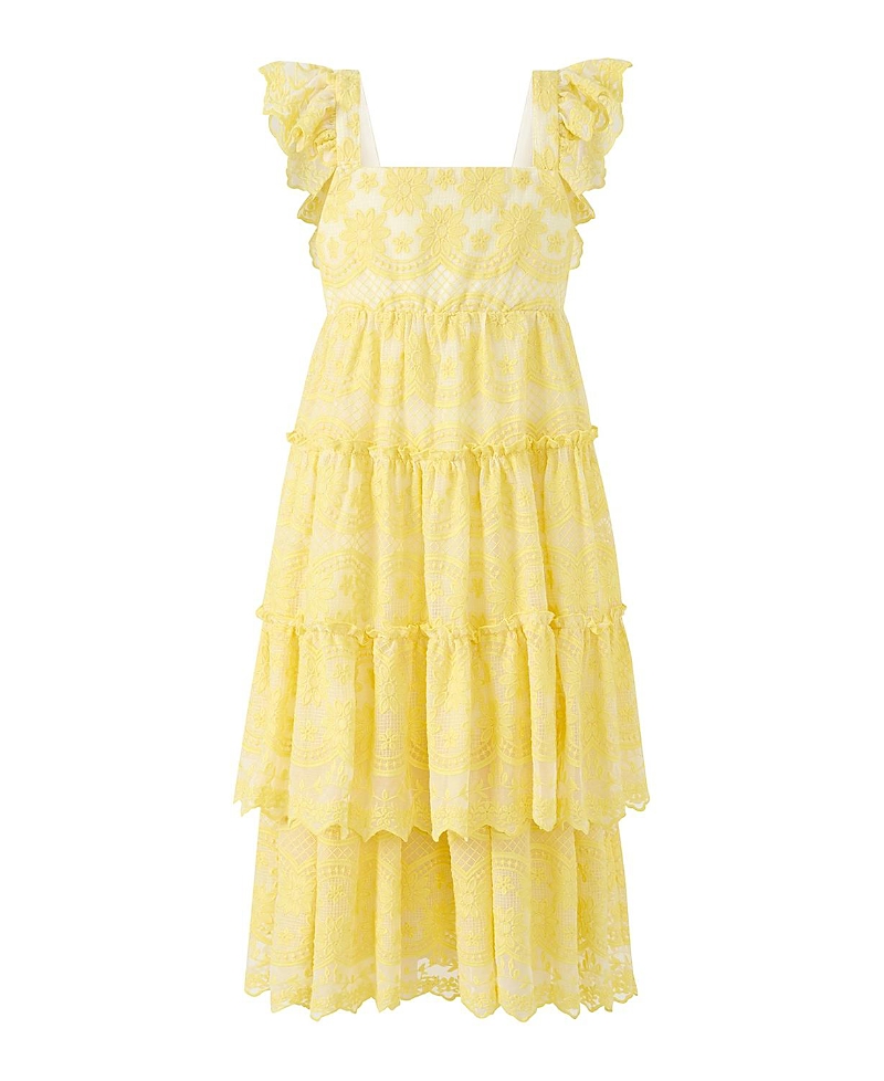 Marlo Kids Girls' Kaia Lace Embroidered Maxi Dress - Little Kid, Big Kid