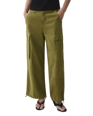Petra Cotton Drawstring Harem Cargo Pants