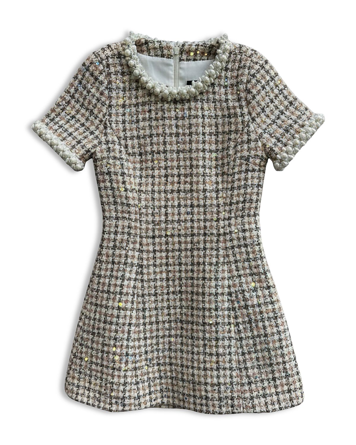 KatieJnyc Girls' Tween Emmy Lou Boucle Dress - Big Kid