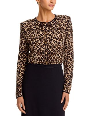 Indira Wool Cropped Cardigan Sweater