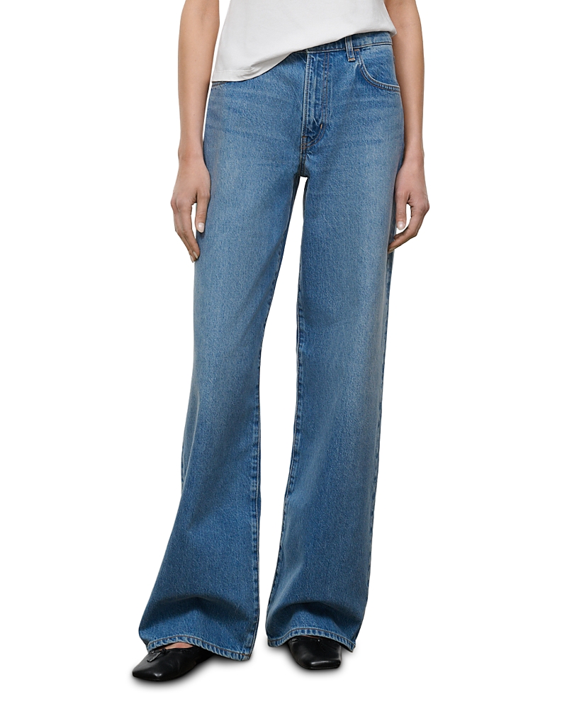 Staud Dean High Rise Straight Jeans in Archive