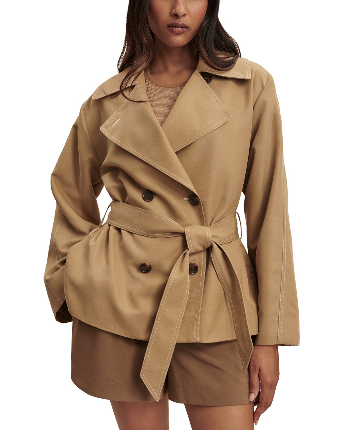 Maddox Short Trench Coat