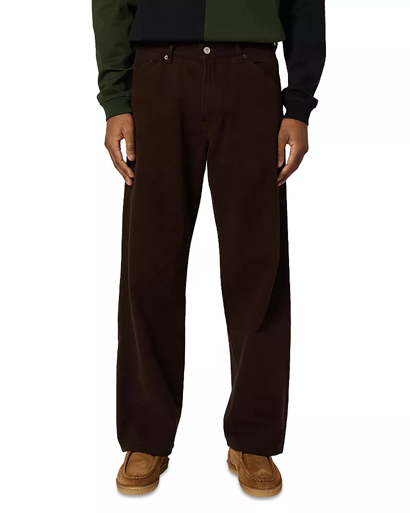 Ps Paul Smith Relaxed Fit Cotton Jeans in Dark Brown