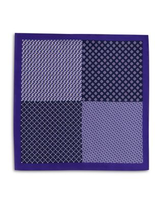 Geometric Quadrant Silk Pocket Square - Exclusive
